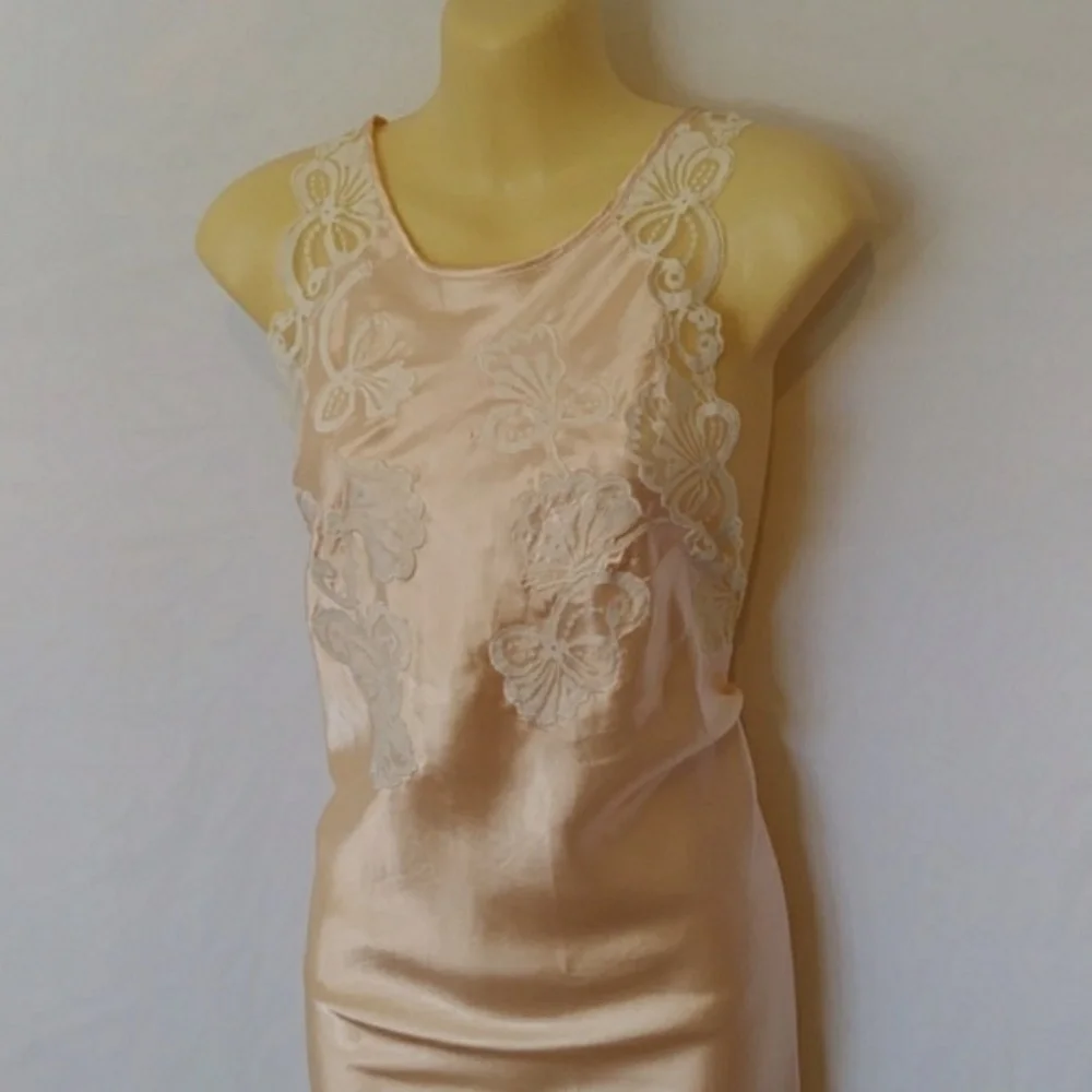 CASSINI NIGHTGOWN VINTAGE LACE SEXY FEMININE EXC~S - Picture 7 of 8